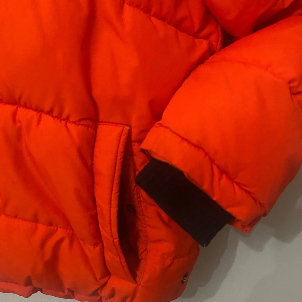Nautica Kids Bright Orange Puffer Coat Jacket